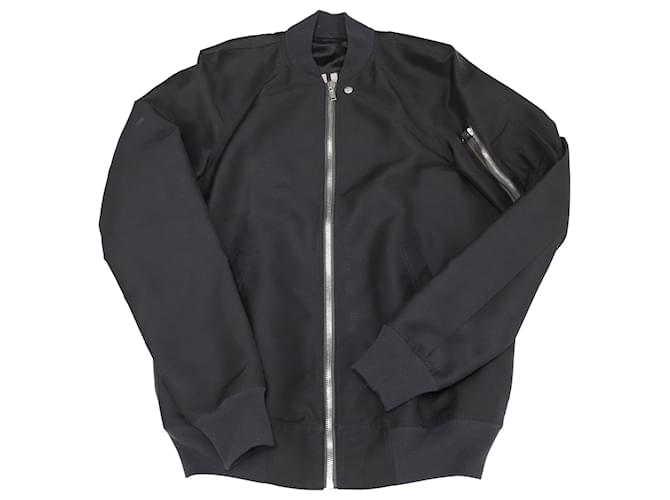 Black Rick Owens Raglan Bomber Rick Owens Raglan-Sleeve Flight