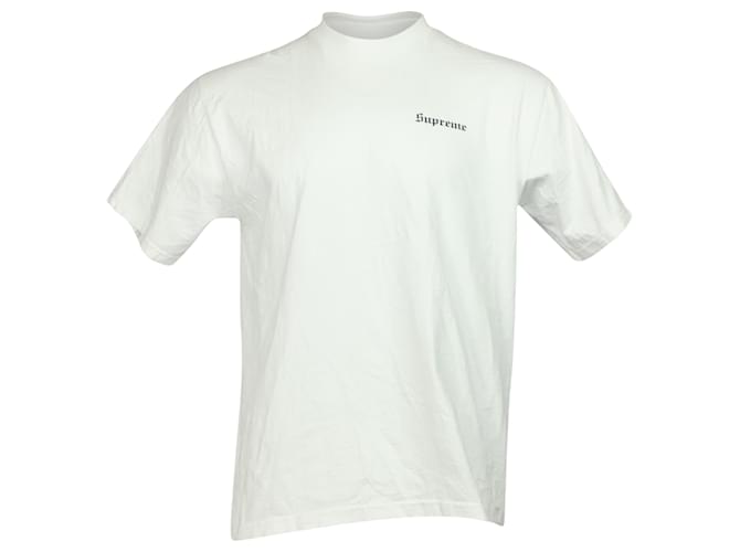 Camiseta Supreme Martin Wong Big Heat em algodão branco  ref.523989
