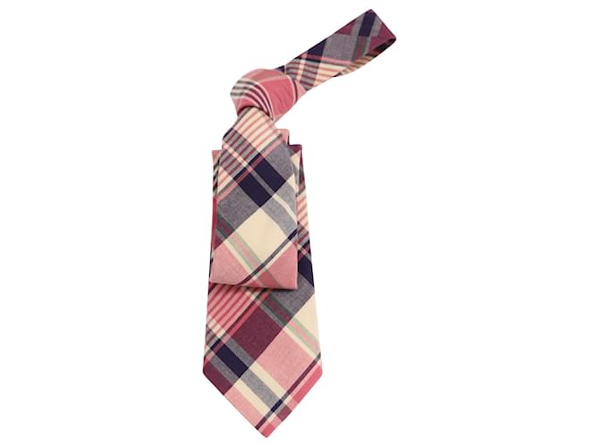 Ralph Lauren Madras Krawatte aus mehrfarbiger Baumwolle  ref.523990