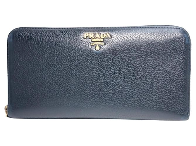 PRADA wallet Black Leather  ref.524194