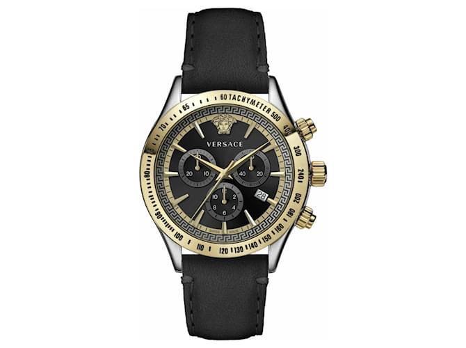 Versace Chrono Classic Strap Watch Metallic  ref.524655