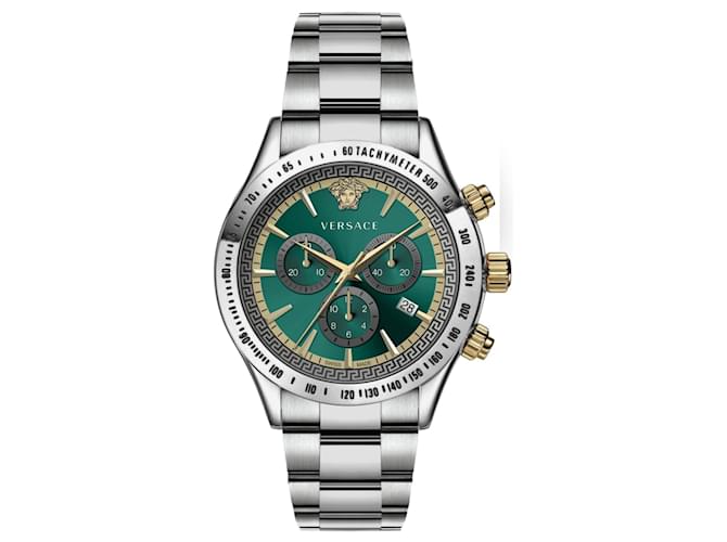 Versace Chrono klassische Armbanduhr Metallisch  ref.524725