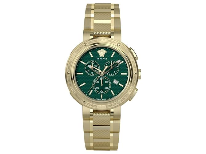 Versace Relógio pulseira V-Extreme Pro Dourado Metálico  ref.524745