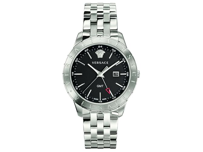 Versace Univers-Uhr Silber Metallisch  ref.524755