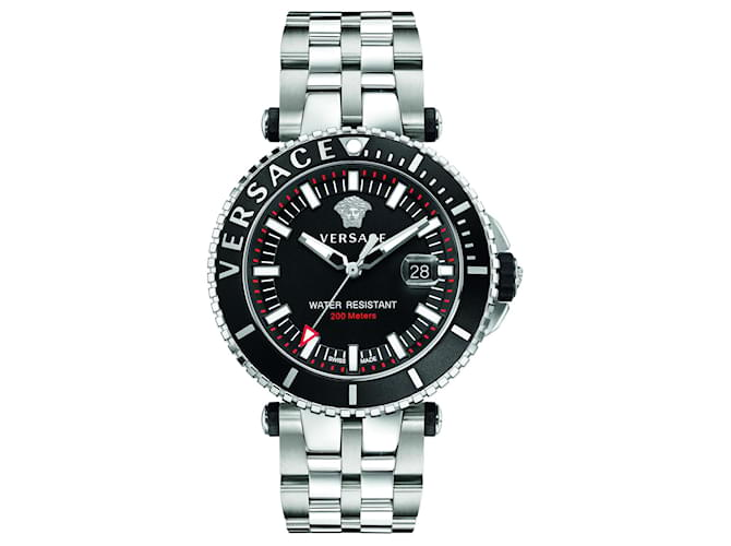 Versace V-Race Diver Watch Black  ref.524757
