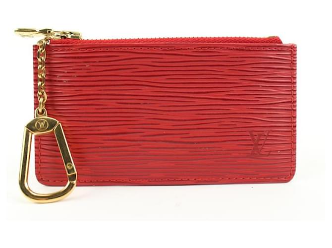 Louis Vuitton Pochete com bolsa de couro epi vermelho  ref.524782