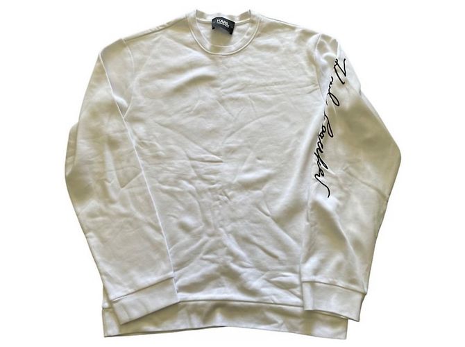 Karl Lagerfeld sudadera Karl Largerfeld Blanco