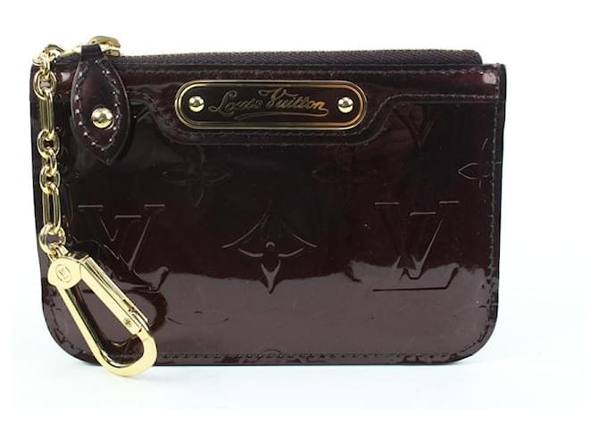 Louis Vuitton Bordeaux Monogram Vernis Key Pouch NM Pochette Cles Leather  ref.525050