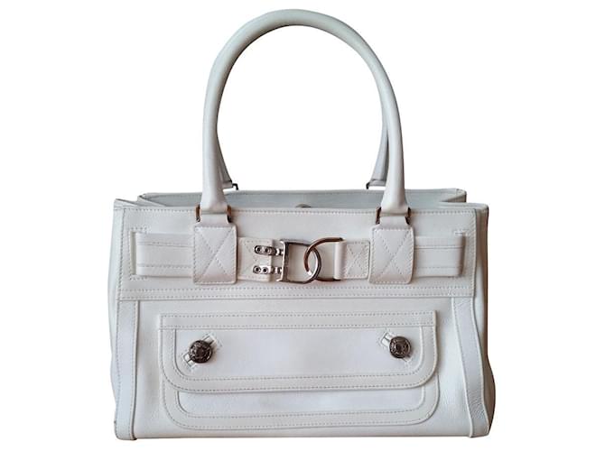 Christian Dior Handtaschen Weiß Leder  ref.525063