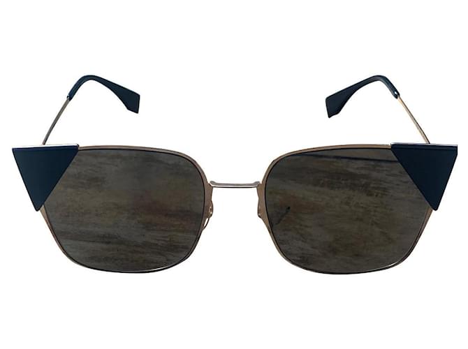 Fendi Oculos escuros Dourado Metal  ref.525148