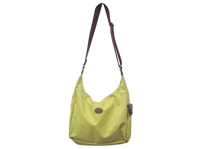 Bolsa Hobo Crescente Amarela Longchamp Amarelo