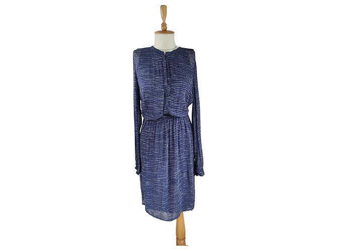 Noa Noa Kleid blau Viscose Größe L