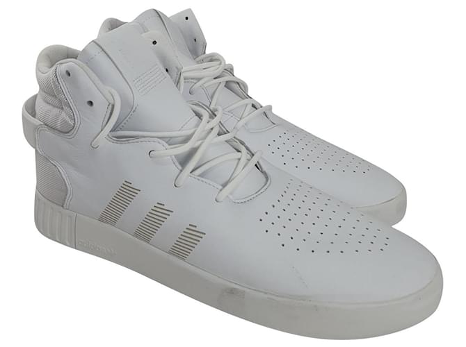 Adidas Sneakers White Leather  ref.525195