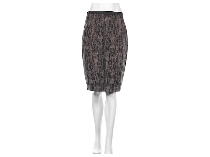 Hobbs Skirts Black Beige Cotton Polyester Viscose Linen  ref.525198