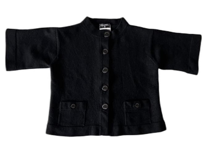 Chanel Knitwear Black Wool  ref.525962