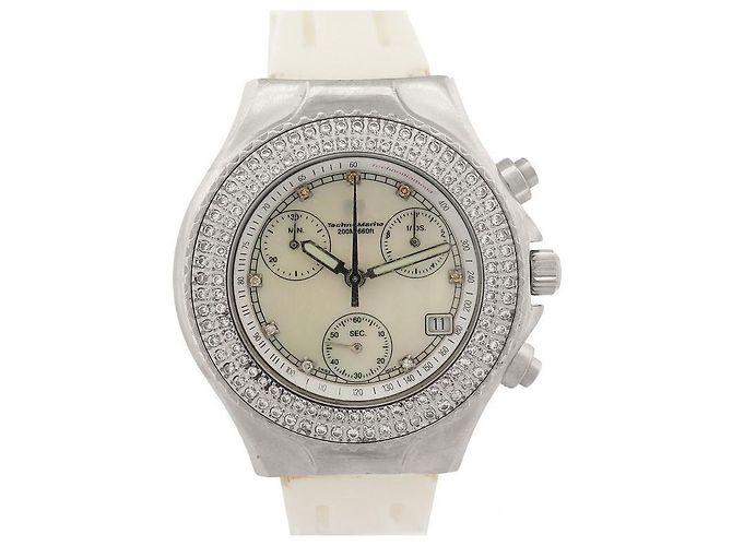 RELÓGIO TECHNOMARINE TECHNO DIAMOND MILLENNIUM 39 CAIXA DE RELÓGIO MM QUARTZO Prata
