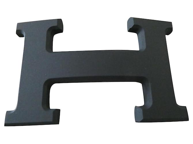 Hermès Loop 5382 matt black PVD metal 32mm new Steel  ref.526190