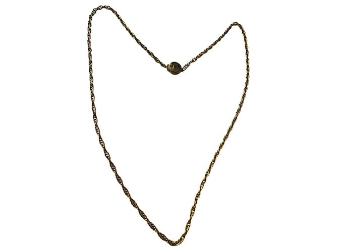 Chanel Lunghe collane D'oro Metallo  ref.526191