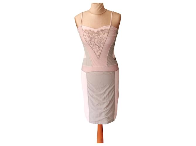 Christian Dior Dresses Pink Lycra  ref.526193