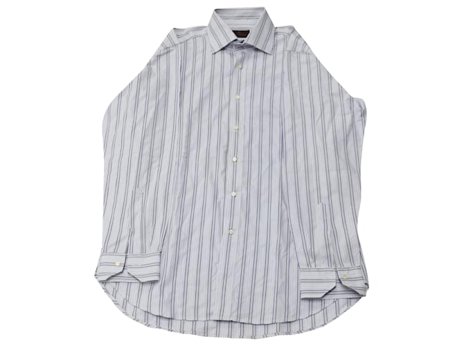 Camisa manga longa listrada Etro em algodão multicolorido  ref.526327