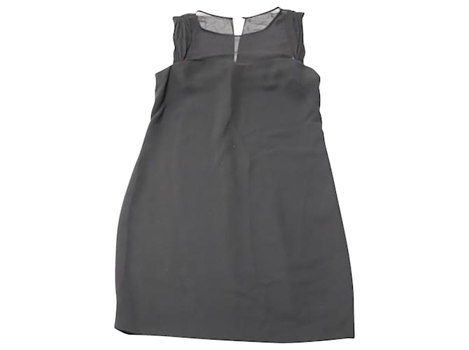 Sandro Paris Rialto Mini Dress in Black Polyester  ref.526330