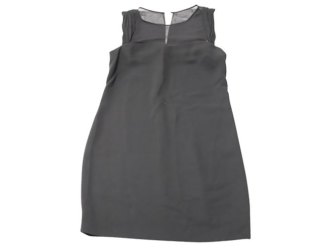 Sandro Paris Rialto Mini Dress in Black Polyester