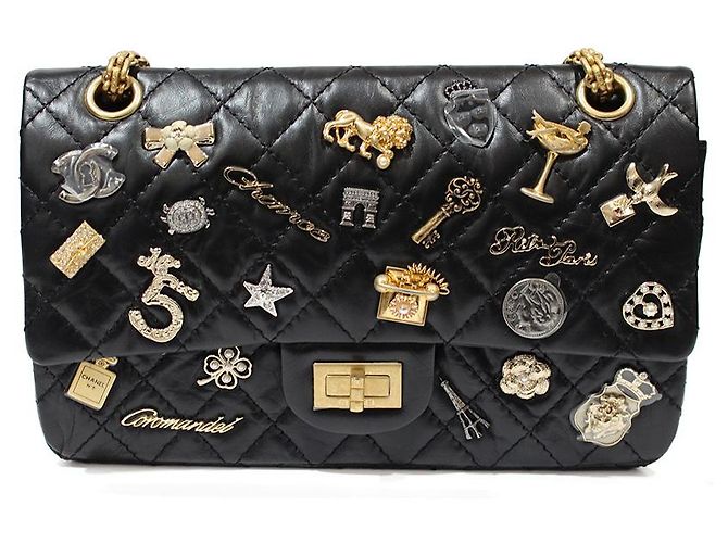 Chanel Sacs à main Noir Bijouterie dorée