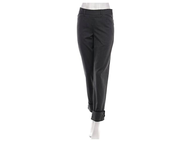 High Pants, leggings Grey Polyester Viscose  ref.526751