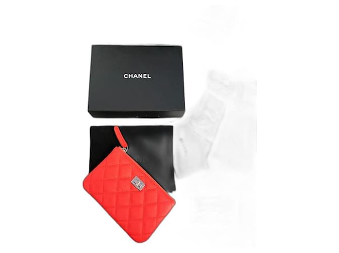 Bowling Chanel Chane o-case pouch Orange Leather  ref.526930