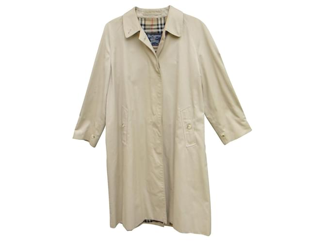 imperméable Burberry vintage taille 44 Coton Polyester Beige  ref.527063