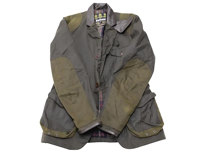 Barbour Beacon Sports Jacket in Olive Green Cotton  ref.527428