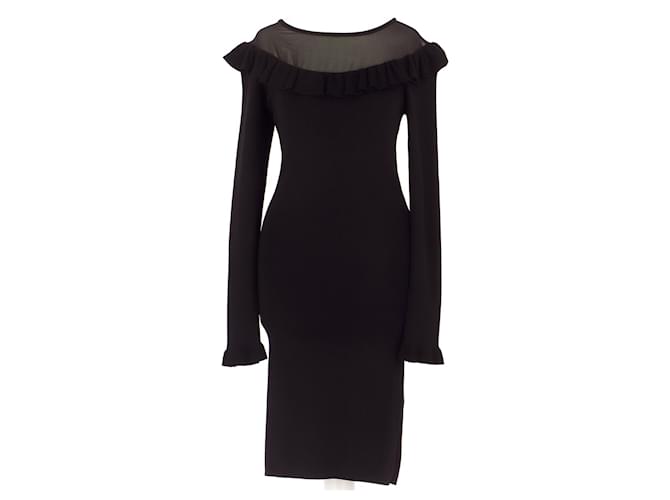 Claudie Pierlot robe Black Polyester  ref.527558
