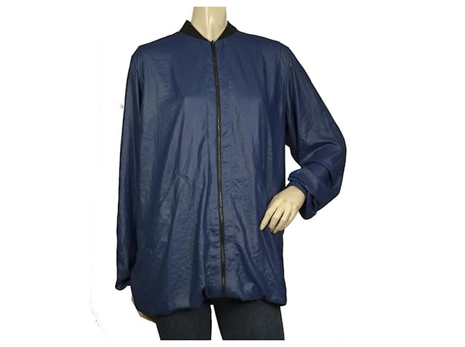 Barbara Bui Blu Poliestere Trench One Piece Pull Over Jacket taglia 38 / S  ref.527620