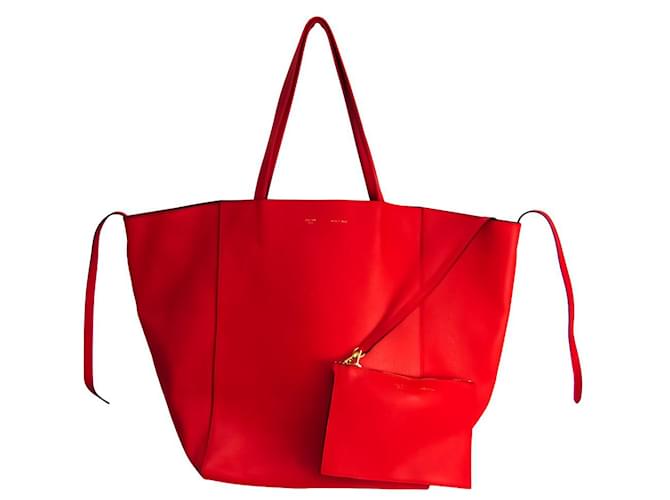 Céline Phantom Red Leather  ref.527696