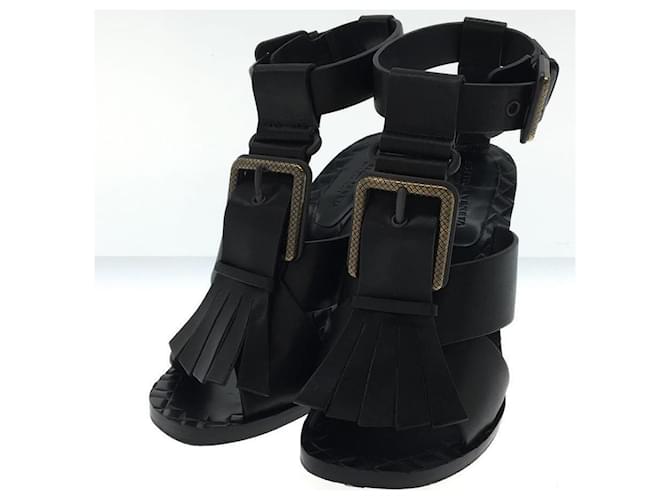 Bottega Veneta Sandals Black Leather  ref.527712
