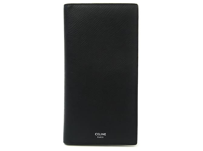 Céline Celine wallet Black Leather  ref.527727