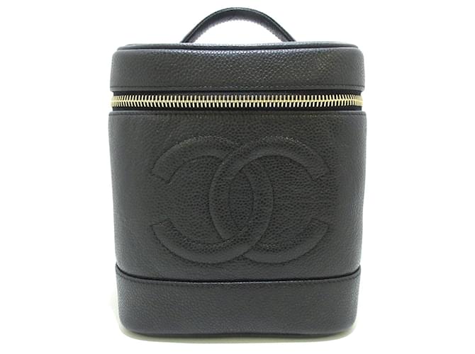 Chanel Vanity Black Leather  ref.527747