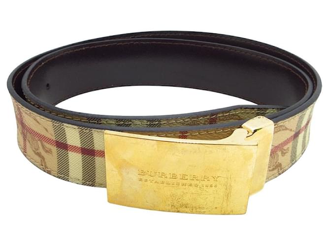 Burberry Belt Beige Leather ref.527829 - Joli Closet