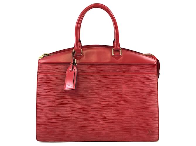 Bolsa Louis Vuitton Riviera Vanity Couro Epi vermelho  ref.527946