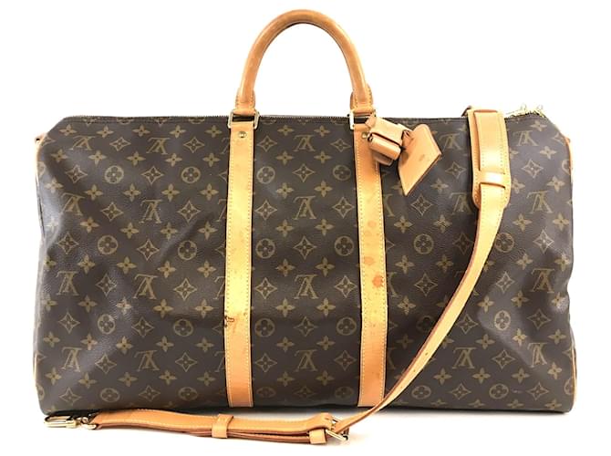 Louis Vuitton, Bags, Louis Vuitton Keepall Bandouliere Bag Monogram  Canvas 6 Brown