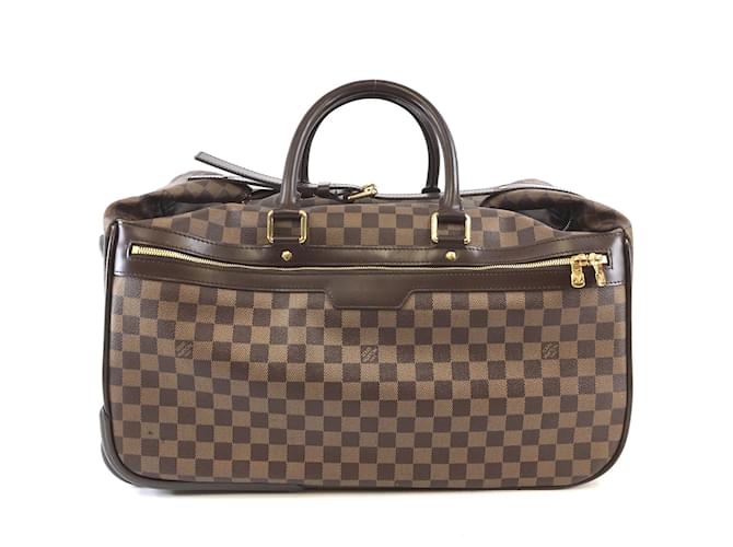 Louis Vuitton Eole 50 Damier Ebene Canvas Brown Leather  ref.528190