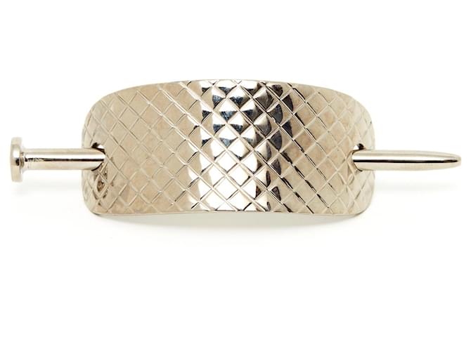 Chanel zeitlos klassische Haarnadel Silber Metall  ref.528199