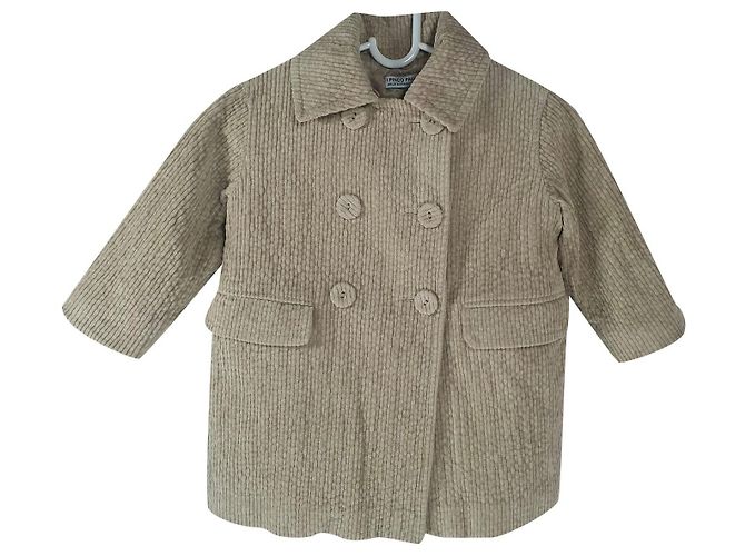 Autre Marque Abrigo I Pinco Pallino Beige de Algodón Niña