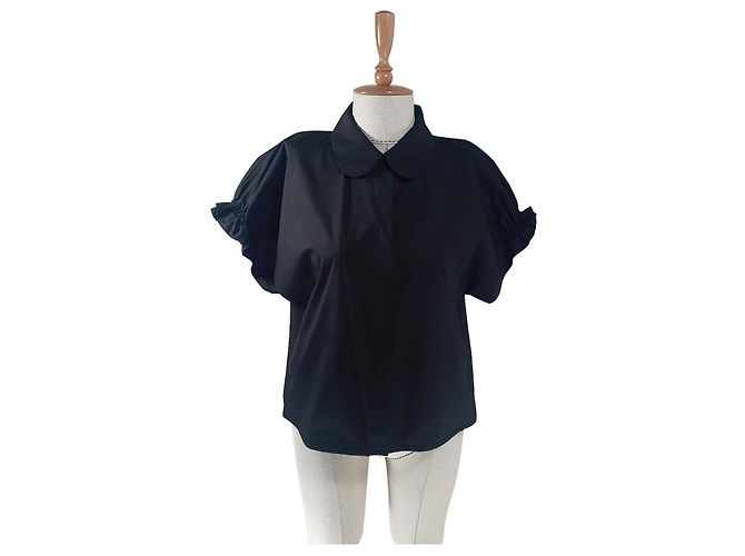 Cos Top Chemise Nera Nero
