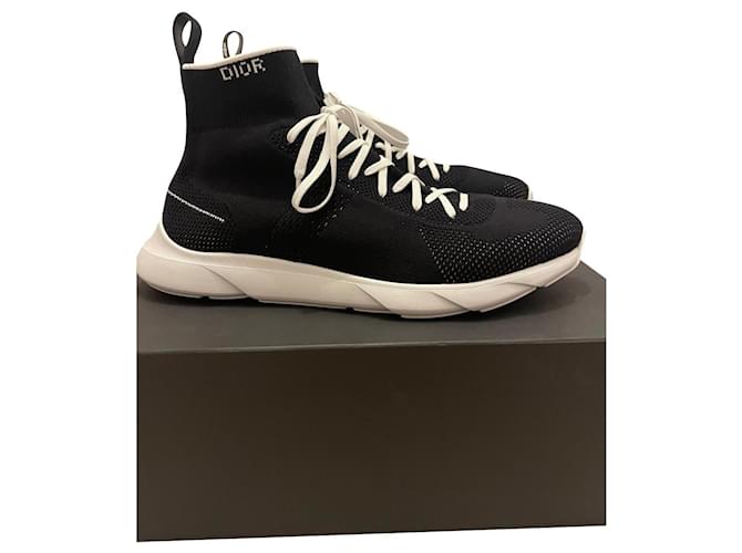 Dior Sneakers Black Cloth  ref.528648