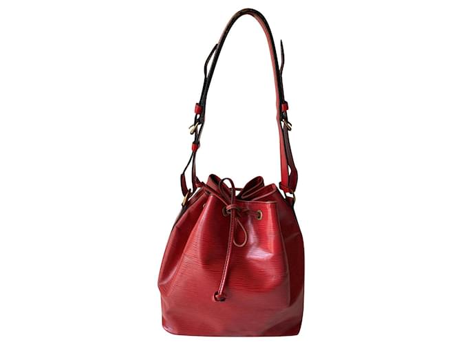 Noe Louis Vuitton Handbags Red Leather  ref.528707
