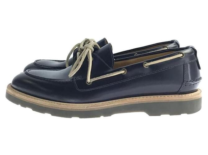 Chaussures de pont Paul Smith / Royaume-Uni7 / NVY / Cuir Bleu Marine  ref.528716