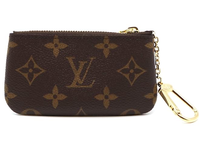 Louis Vuitton Monogram Key Cles Zippy Coin Case Brown Leather  ref.528742