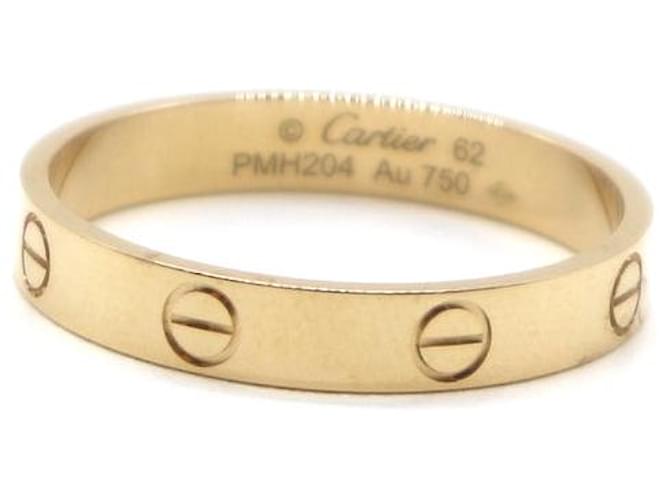 Cartier oro giallo 18k Love Wedding Ring Size 62 D'oro  ref.528750
