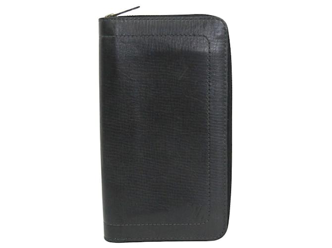 Louis Vuitton Zippy Organizer Grey Leather  ref.528785